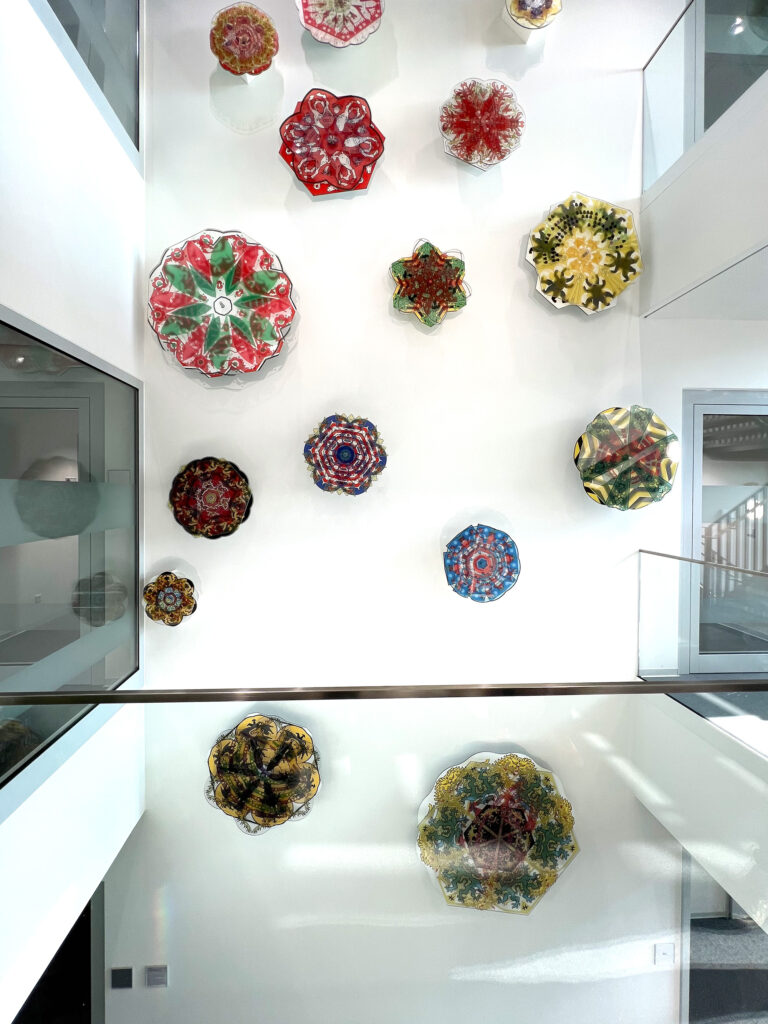 Kaleidoskop von Empfangshalle in der Deutschen Botschaft Islamabad, Ansicht 1.OG